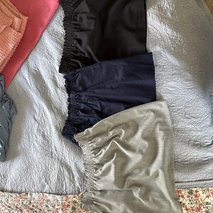 J. Crew Sidewalk Skirt Bundle: grey, navy, black